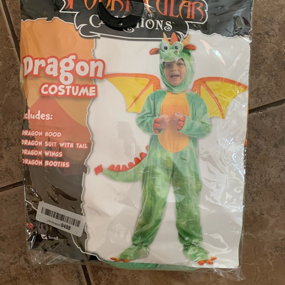 Child Cute Dragon Halloween costume New size age 5 to 7 year old - Picture 1 of 3